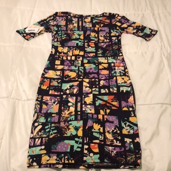 NWT LuLaRoe Julia dress with design - Picture 7 of 7